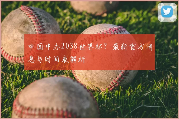 中国申办2038世界杯？最新官方消息与时间表解析